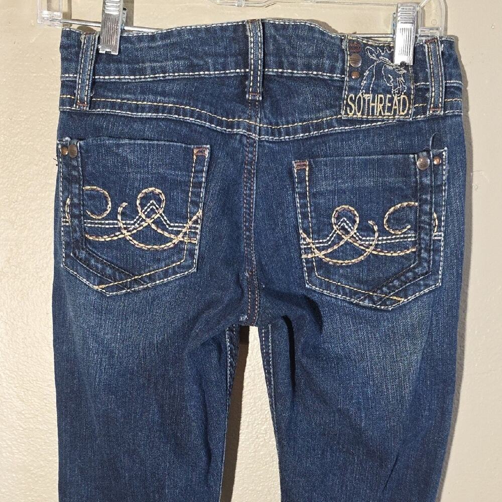 Sothread Women's Blue Boot Cut Jeans